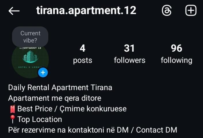 Tirana Center Apartment 12 מראה חיצוני תמונה